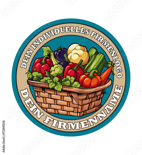 logo_designs_farmer_company_vegetable_cartoon_comic_logo_full_editable