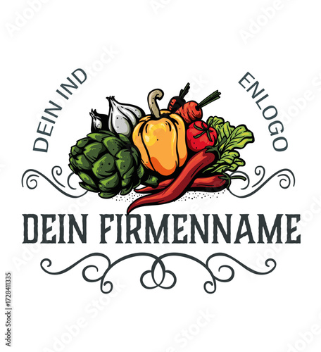 logo_designs_farmer_company_vegetable_cartoon_logo_full_editable