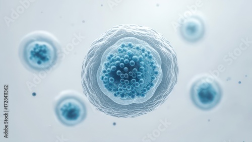 Cell structure with transparent background