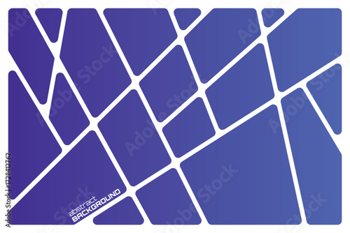 Abstract gradient blue geometric white lines Polyhedron background seamless  rounded drawing vector illustration design for business network wallpaper connection concept EPS 10