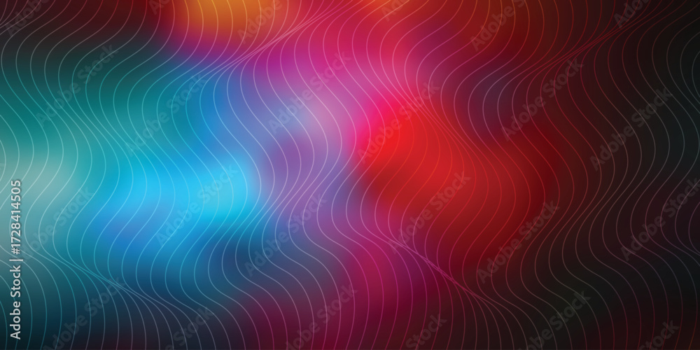 Fototapeta premium Abstract background with vibrant colors and lines
