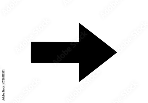 Free Download Vector art of black right arrow icon, minimalist design for ui and graphic projects - GFXLoad