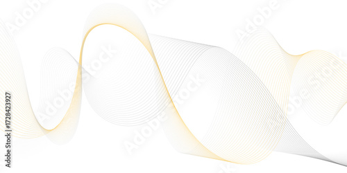 bstract flowing wave lines in gradient colors of soft blue and golden yellow on a white background,
smooth curves creating a sense of motion and harmony, minimalistic modern design,
elegant and airy, 