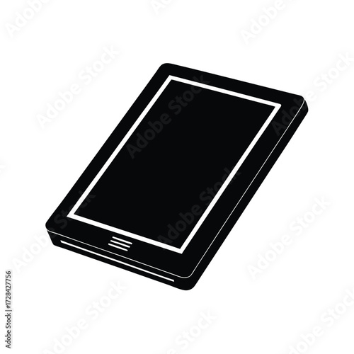 E Reader Flat Device Illustration