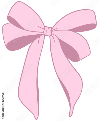 pink ribbon bow