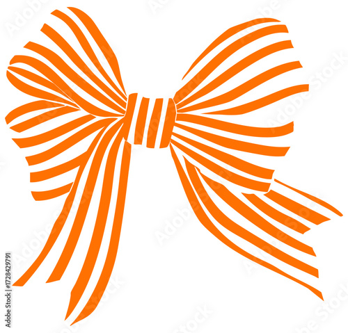 Striped Decorative Bow 