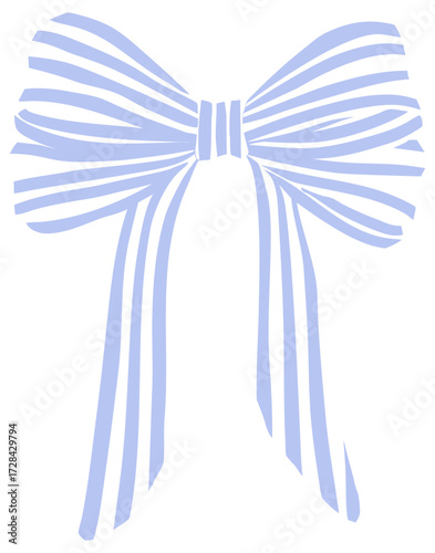 blue ribbon bow