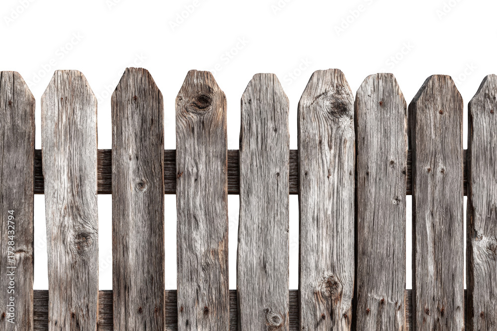Naklejka premium Rustic wooden fence (6)