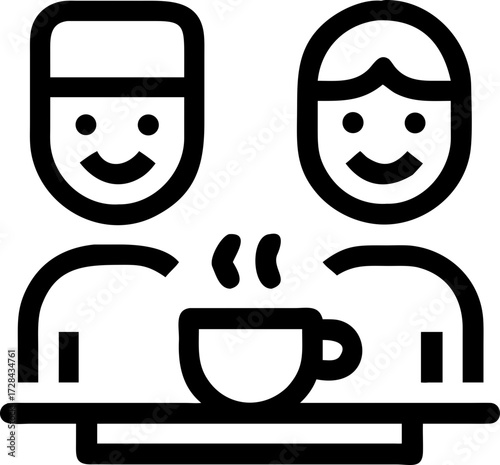coffee chat icon