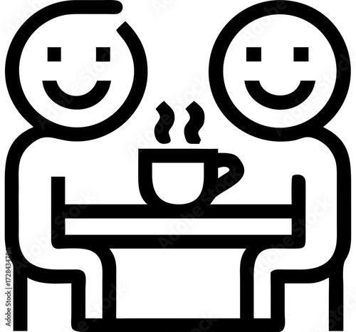 coffee chat icon