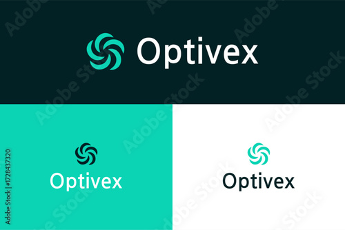 Creative initial letter o technology logo design.
