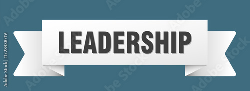leadership ribbon isolated on transparent background. leadership ribbon