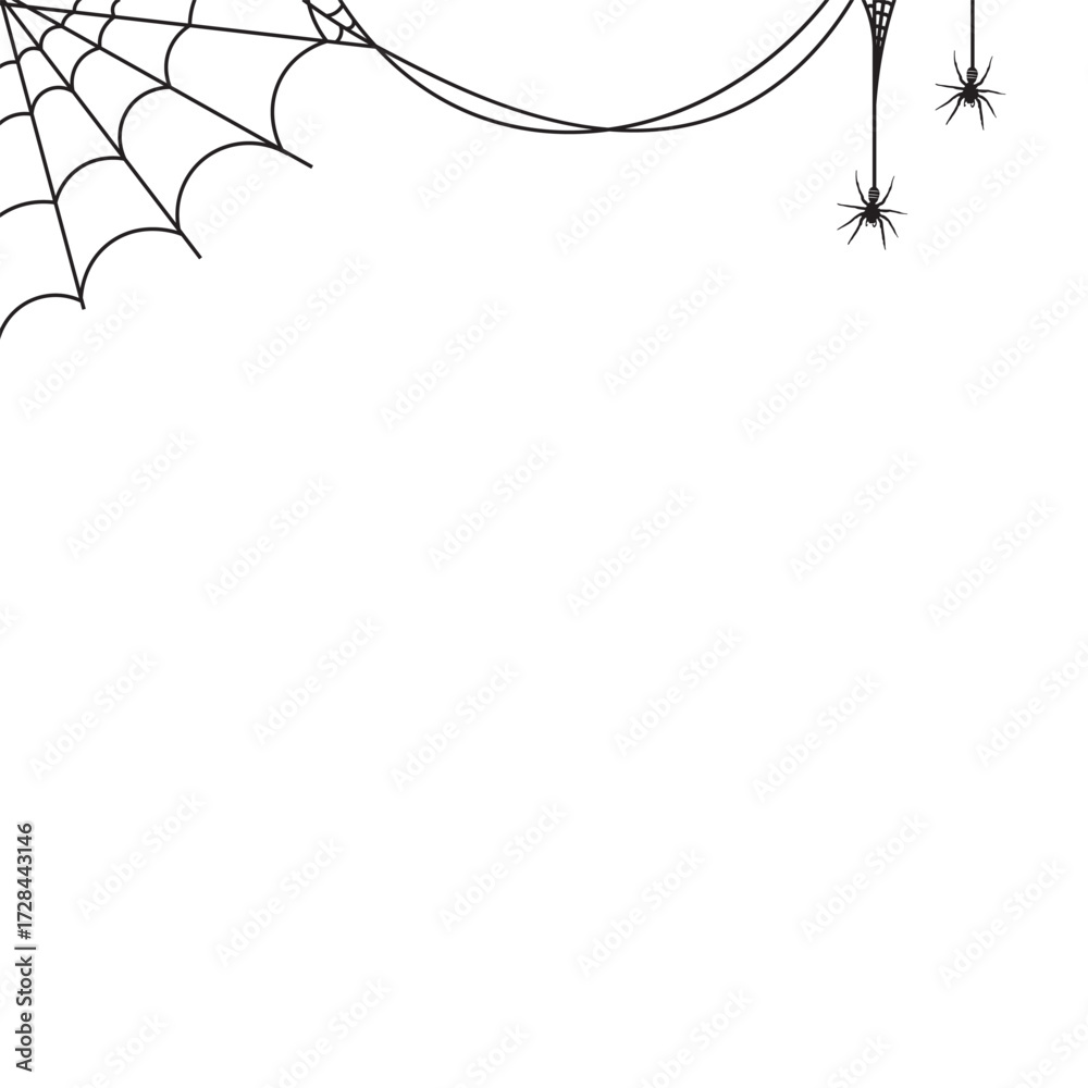 Obraz premium Hanging Spider Icon