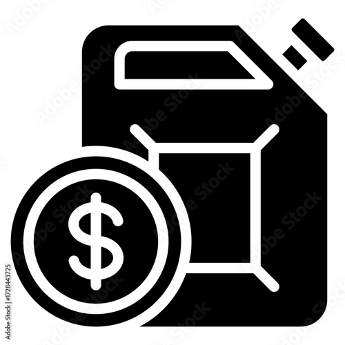 Gas Price  Icon Element For Design