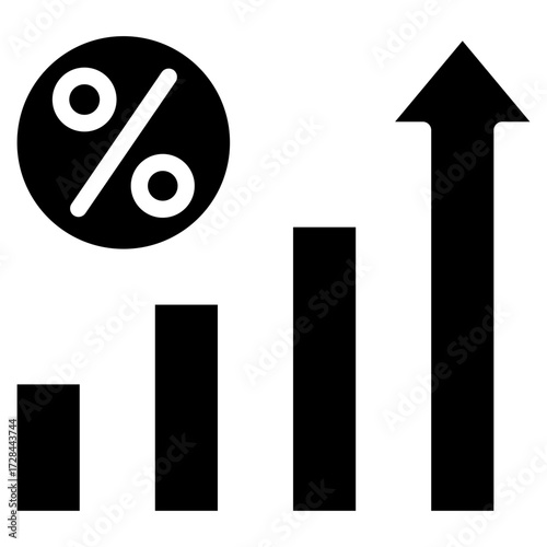 Interest Rate  Icon Element For Design