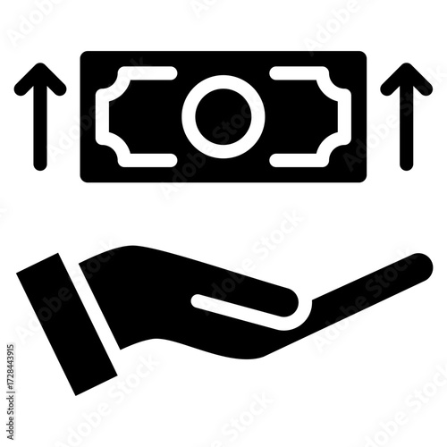 Wage Increase  Icon Element For Design