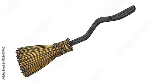 broom isolated on white background