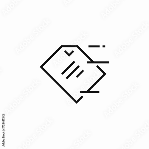 swift moving document icon sign vector