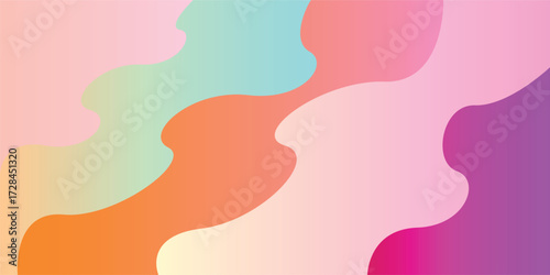 Mix colour abstract wave background design