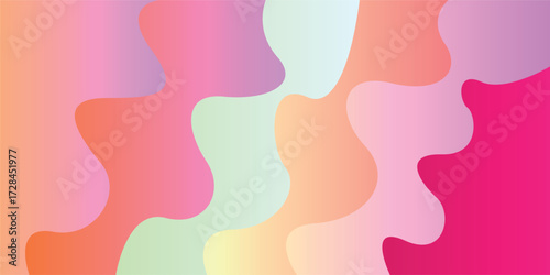 Hill wavey art background design