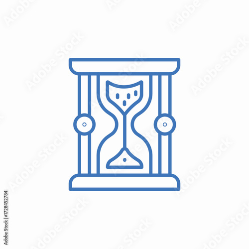hourglass time icon sign vector