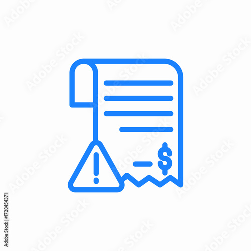 payment alert icon sign vector