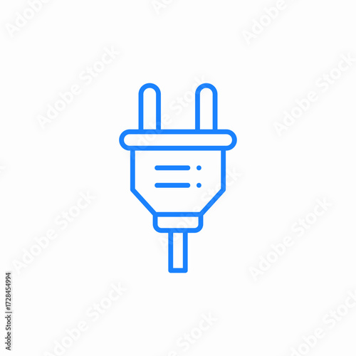 plug connect icon sign vector