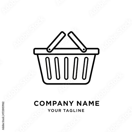 basket, shopping, icon, cart, buy, market, plastic, shop, business, sale, empty, retail, vector, symbol, store, illustration, bag, commerce, design, button, e-commerce, sign, web, object, internet