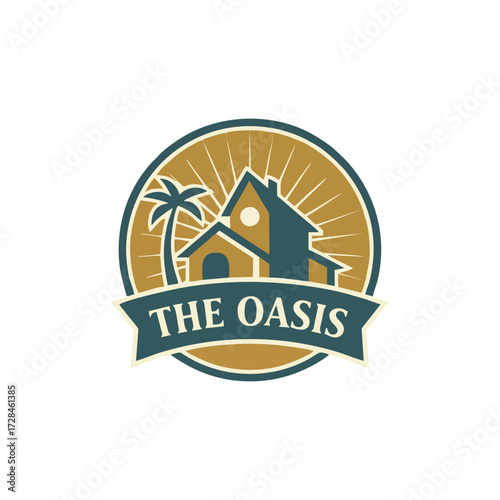 Vintage style architectural illustration Vintage Villa classic european luxury estate heritage mansion elegant stone residence timeless traditional architecture for premium marketing and stock design