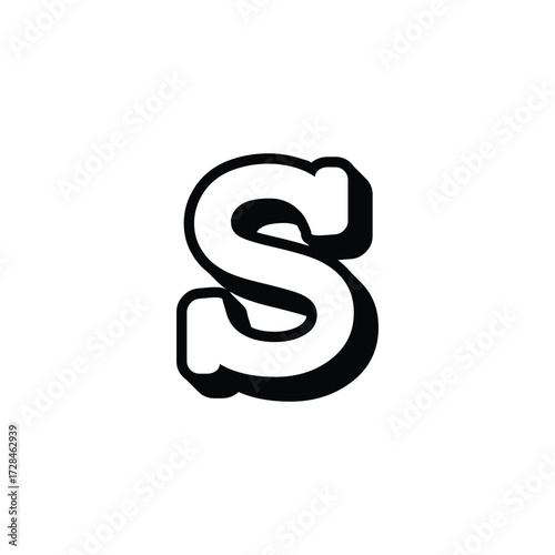 Wallpaper Mural initial S design, luxury monogram S, feminine S, masculine S, S calligraphy design, custom S letter, S name initial, monogram S logo, artistic letter S, premium S, S typographic logo, royal letter S Torontodigital.ca