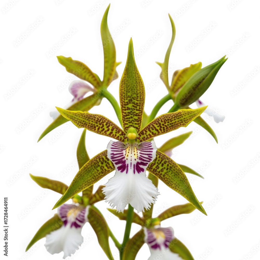 Obraz premium Brassia arcuigera — “very large spider orchid with exaggerated long petals.”