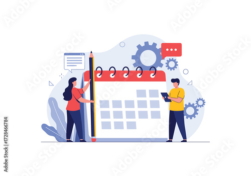 Planning and scheduling tasks to organize work and achieve goals.