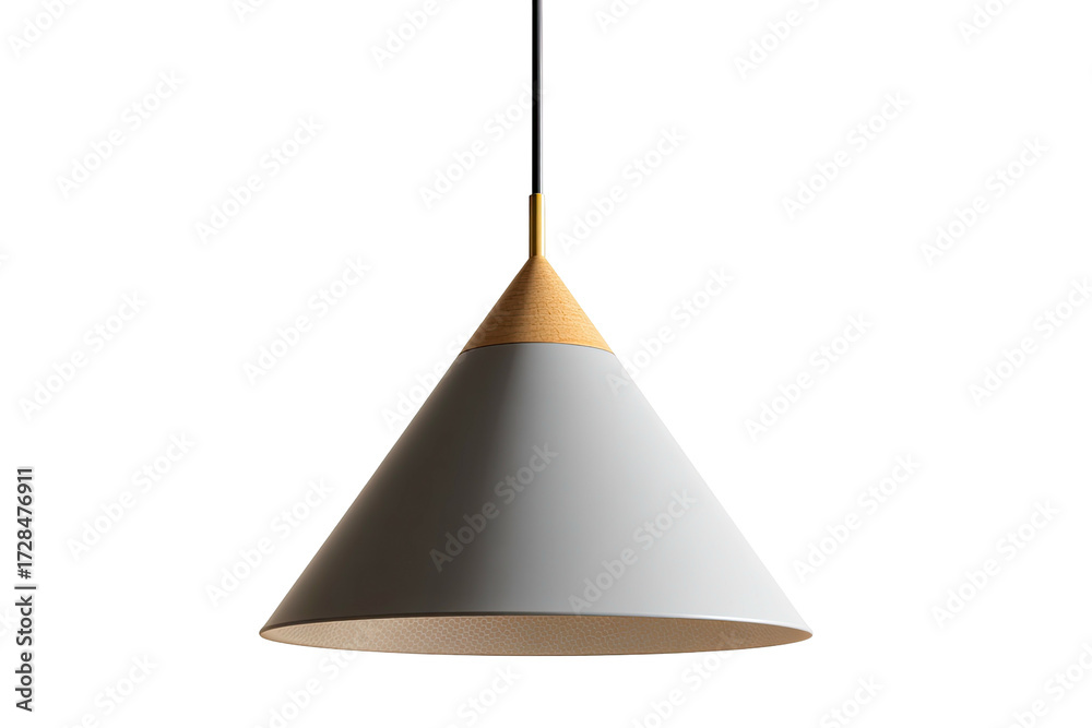 Fototapeta premium Modern cone-shaped pendant lamp