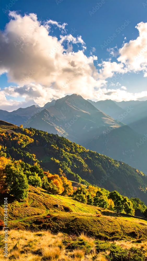 Fototapeta premium Autumn mountain landscape