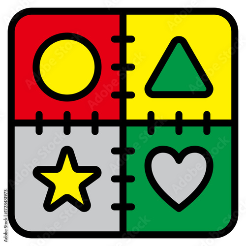 Patchwork  Icon Element For Design