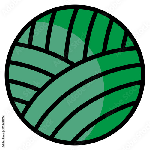 Yarn Ball  Icon Element For Design