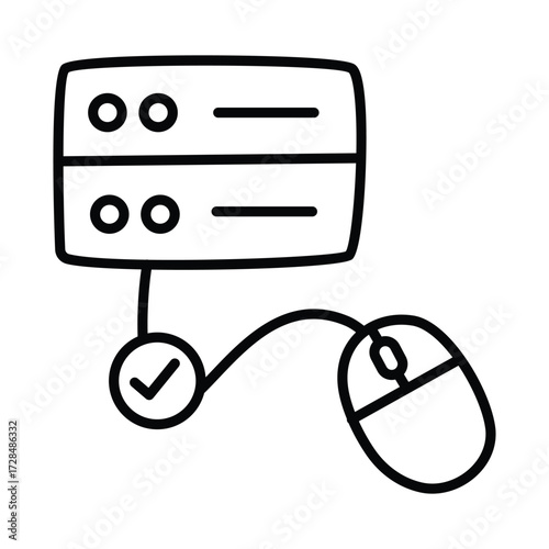 Server Control Doodle icon EPS 10 File
