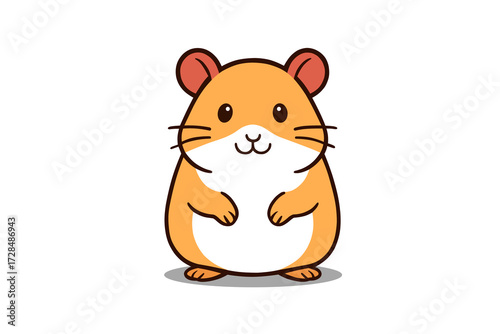 cute hamster vector