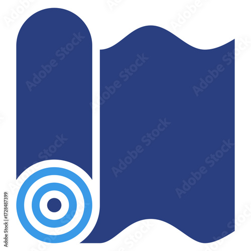 Fabric Roll  Icon Element For Design