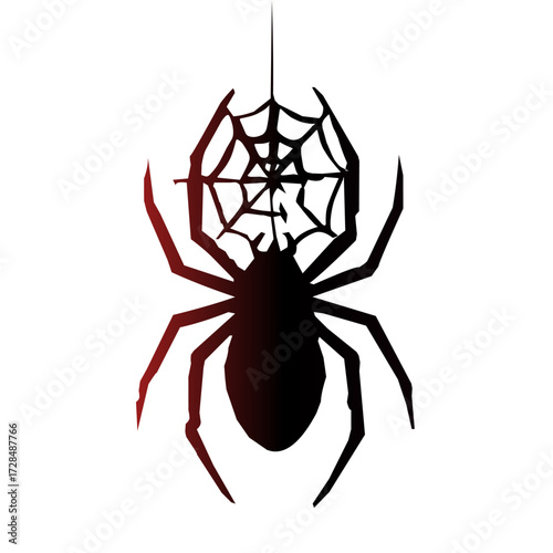 Spider Silhouette Vector Monster Halloween