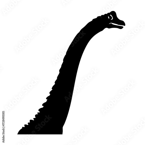 Silhouette Minimalist Nessie Loch Ness Monster Creature Mystery Aquatic Illustration
