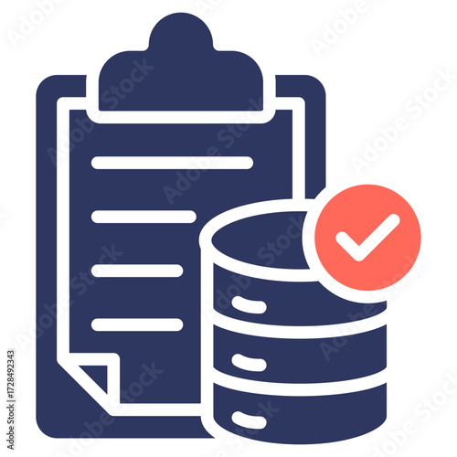 Real Data glyph color icon
