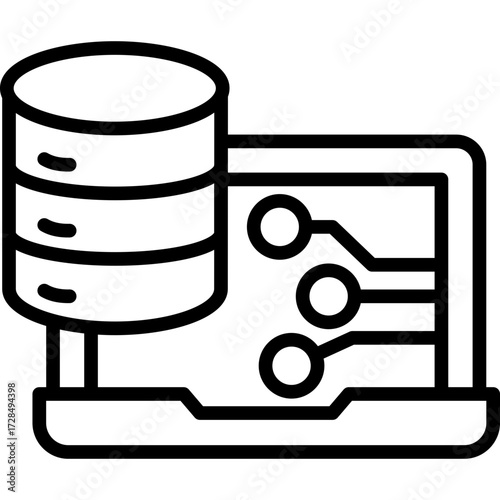 Big Data line icon