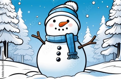 pattern snowman