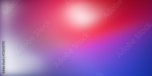 Abstract background in shades of blue, purple, gradient colors, smooth transitions, and a blurred noise grain texture.
