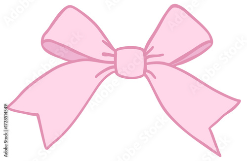 Pink ribbon bow