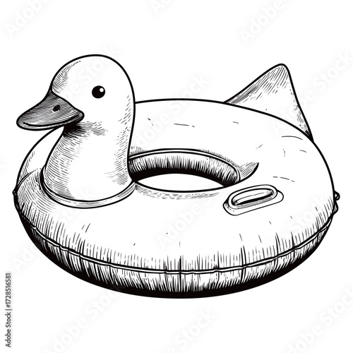 Brighten up your summer days with a duck-shaped pool float perfect for kids and adults enjoying time at the pool or beach. Ideal for relaxation and games.