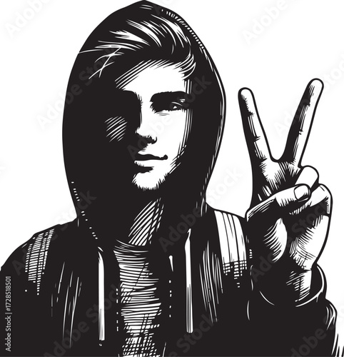 vector boy silhouette