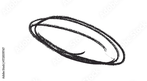Hand drawn black pencil lines, circles, stripes and squiggly lines on transparent background.