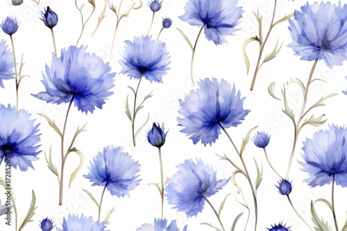 Pattern of flowers on light background